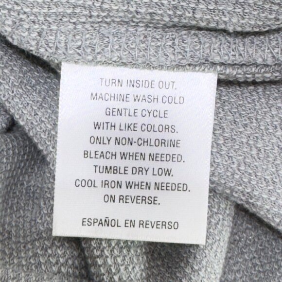 STYLE & CO Women’s Top Cotton Blend Sweatshirt Metallic Gray Long Sleeve Size M - Picture 6 of 7